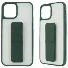Зелёный хаки чехол с подставкой держателем для iPhone 11 Pro