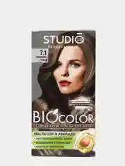 Комплект STUDIO Professional BIOcolor для окрашивания волос 7.1 пепельно русый