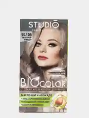 Комплект STUDIO Professional BIOcolor для окрашивания волос 90.105 пепельный блондин