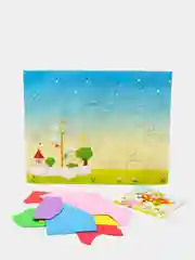 Оранжевый объемная, стикерная аппликация, 3D, 21*25см