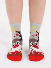 Серый носки плотные из хлопка