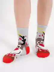 Серый носки плотные из хлопка