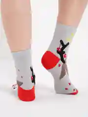 Серый носки плотные из хлопка