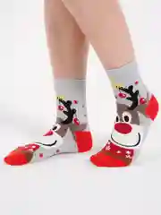 Серый носки плотные из хлопка