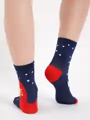 Индиго носки плотные из хлопка