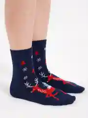 Синий носки плотные из хлопка