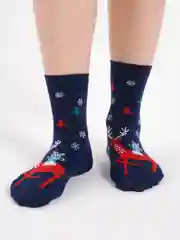 Синий носки плотные из хлопка
