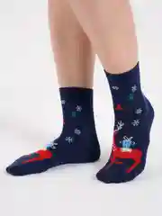 Синий носки плотные из хлопка