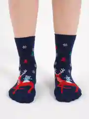 Синий носки плотные из хлопка