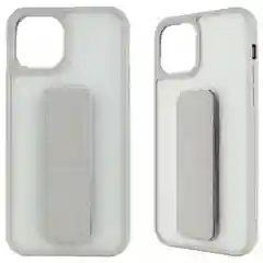 Серый чехол с подставкой держателем для iPhone 12 Pro