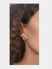 Золотой серьги женские "Цветочек"