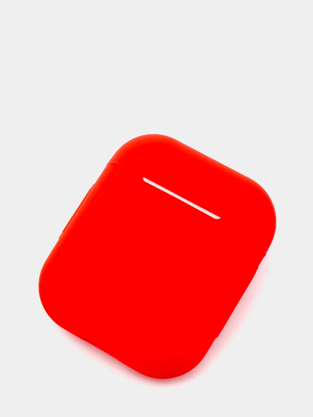 Красный чехол для Apple AirPods 1, AirPods 2 силиконовый