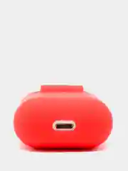Красный чехол для Apple AirPods 1, AirPods 2 силиконовый