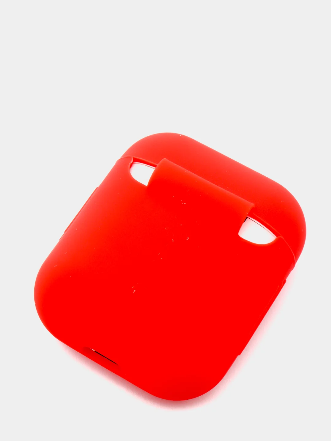 Красный чехол для Apple AirPods 1, AirPods 2 силиконовый