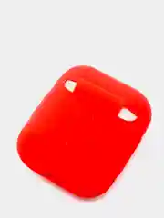 Красный чехол для Apple AirPods 1, AirPods 2 силиконовый