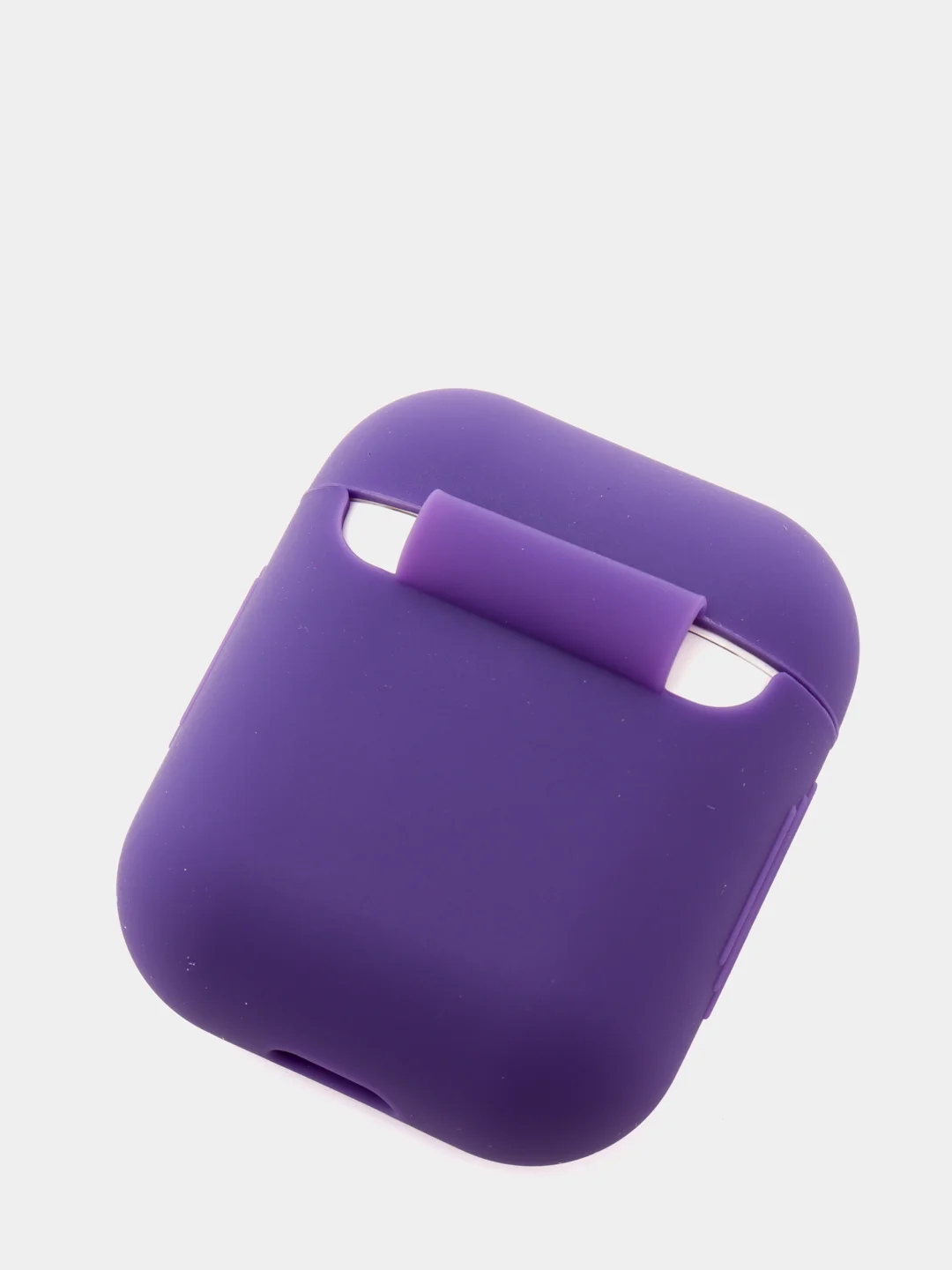Фиолетовый чехол для Apple AirPods 1, AirPods 2 силиконовый