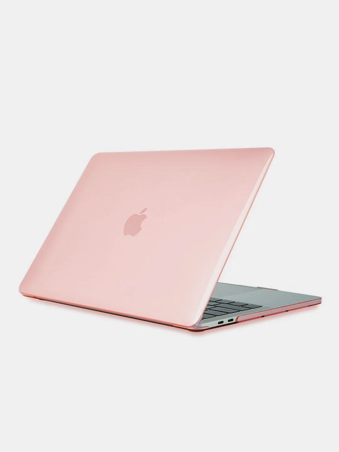 Розовый чехол-кейс (прозрачный) для Apple Macbook (чехол для макбука/кейс для макбука)