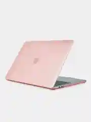 Розовый чехол-кейс (прозрачный) для Apple Macbook (чехол для макбука/кейс для макбука)