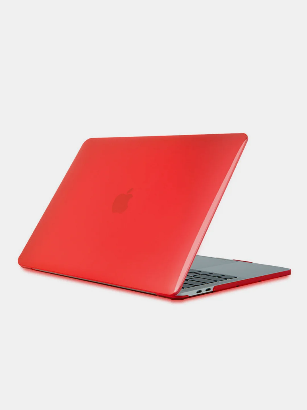 Красный чехол-кейс (прозрачный) для Apple Macbook (чехол для макбука/кейс для макбука)