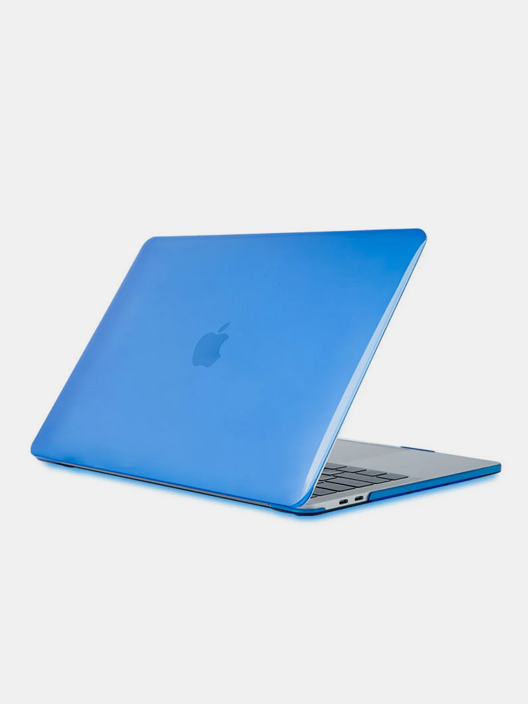Синий чехол-кейс (прозрачный) для Apple Macbook (чехол для макбука/кейс для макбука)