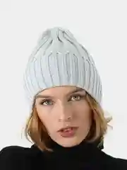 Серый меланж шапка женская демисезонная