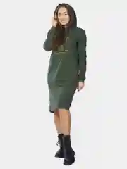 Платье из футера KLERY Yesterday ФП1357П5, хаки
