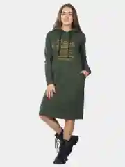 Платье из футера KLERY Yesterday ФП1357П5, хаки