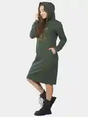 Платье из футера KLERY Yesterday ФП1357П5, хаки