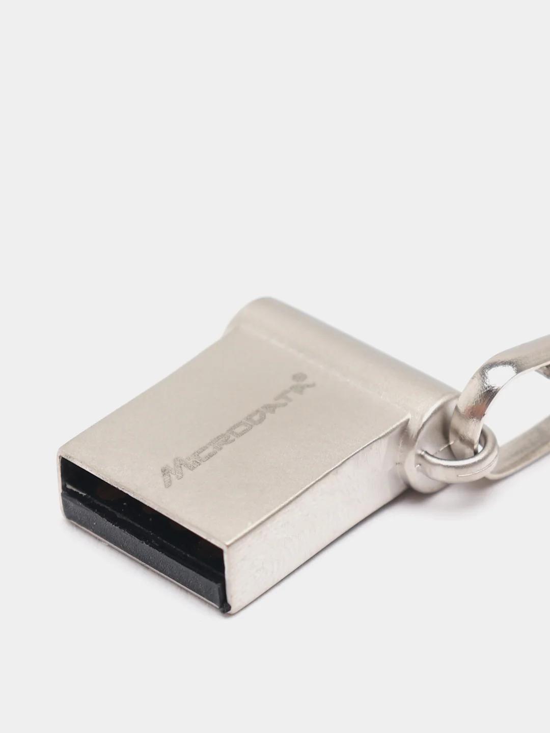Серебряный флешка мини USB