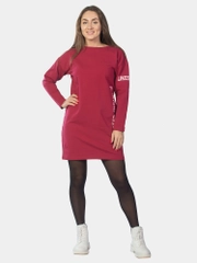 Платье из футера EVERYONE LIKES ФП1406П4 бордовый, KLERY
