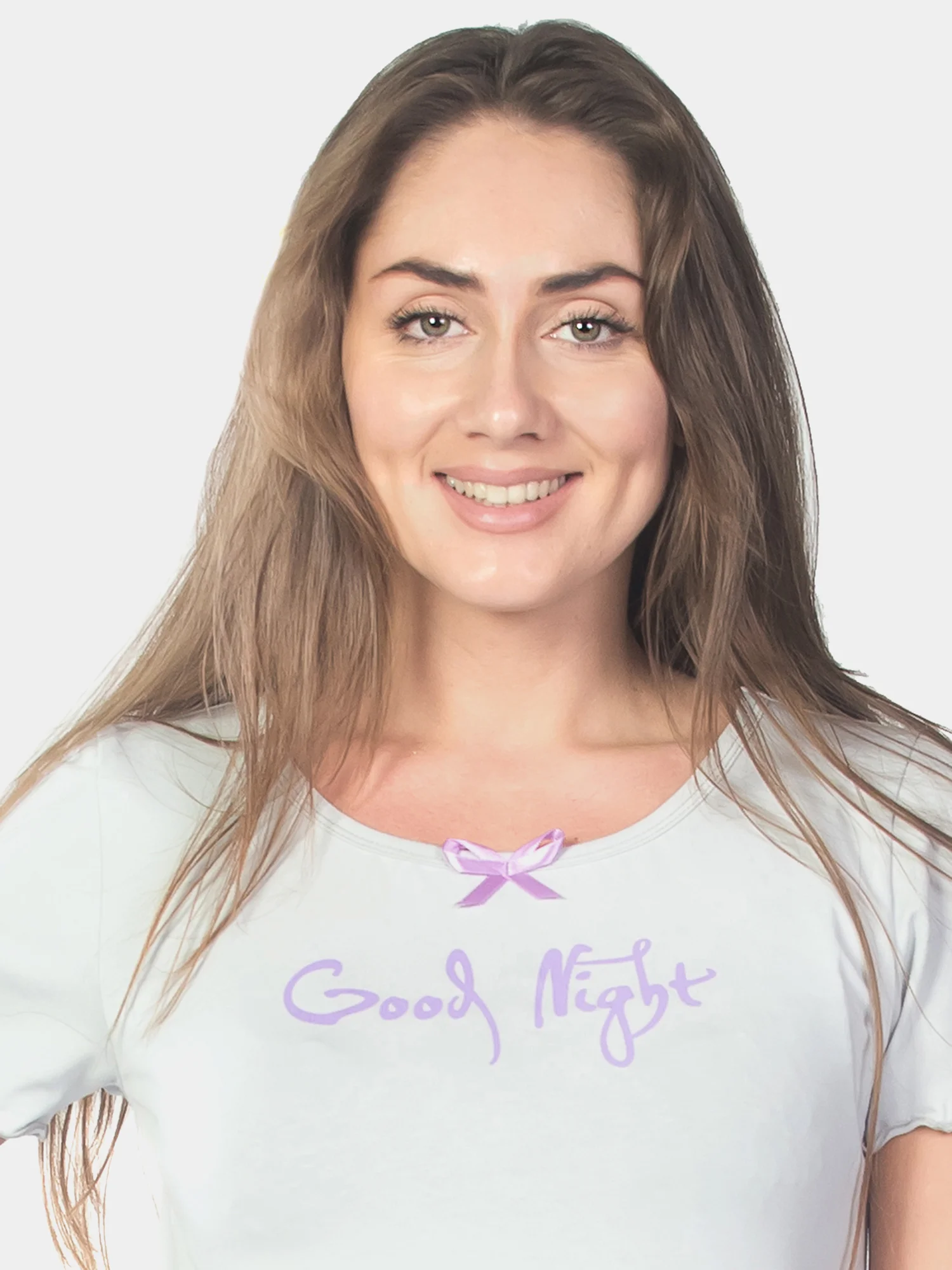Сорочка женская Good night КЛС1377П2 светло-серый, KLERY