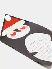 Черный конверт для письиа деду мороза 4 вида