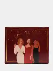 Бордовый складная коробка "Happy new year", 31,2 х 25,6 х 16,1 см