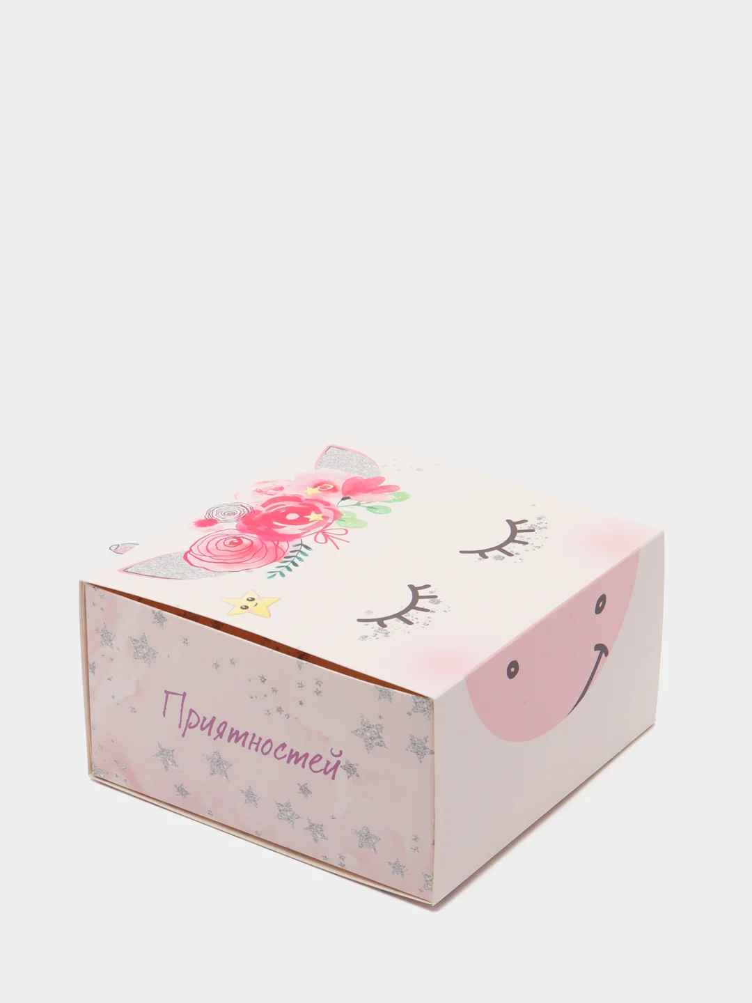 Пудровый коробка складная, 15 х 15 х 8 см