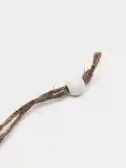 Бежевый меланж елочная игрушка из дерева