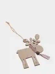 Коричневый елочная игрушка из дерева