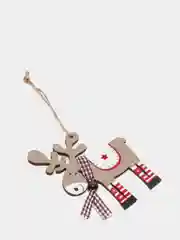 Коричневый елочная игрушка из дерева