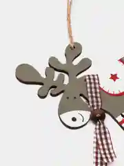 Зеленый елочная игрушка из дерева