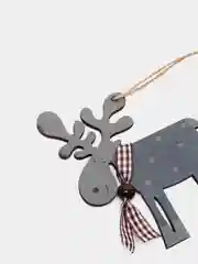 Серый елочная игрушка из дерева