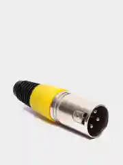 Разъем XLR / CANON (штекер на кабель) тип2 желтый