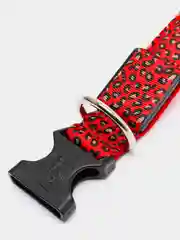 Красный светящийся ошейник леопардовый на батарее для собак, животных