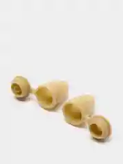 Бежевый наконечники для шнура, 2 шт