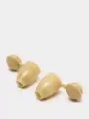 Бежевый наконечники для шнура, 2 шт