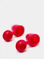 Фуксия наконечники для шнура, 2 шт