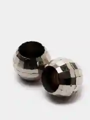 Серебряный наконечник для шнура 2 шт