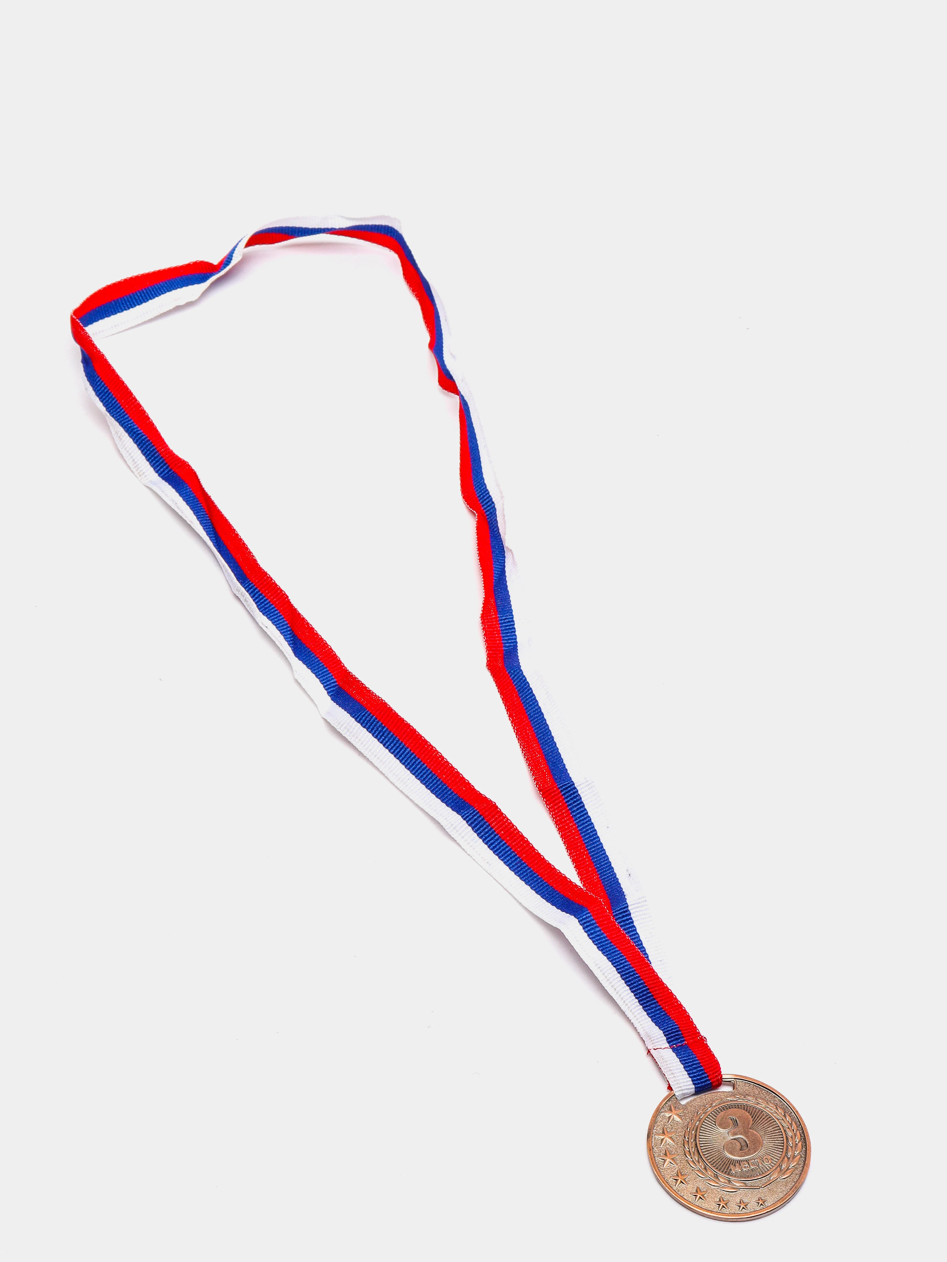 Медаль призовая, 3 место, бронза, d=4 см