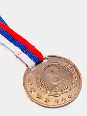 Медаль призовая, 3 место, бронза, d=4 см