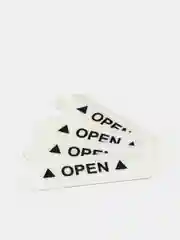 Серый светоотражающая наклейка на авто Open