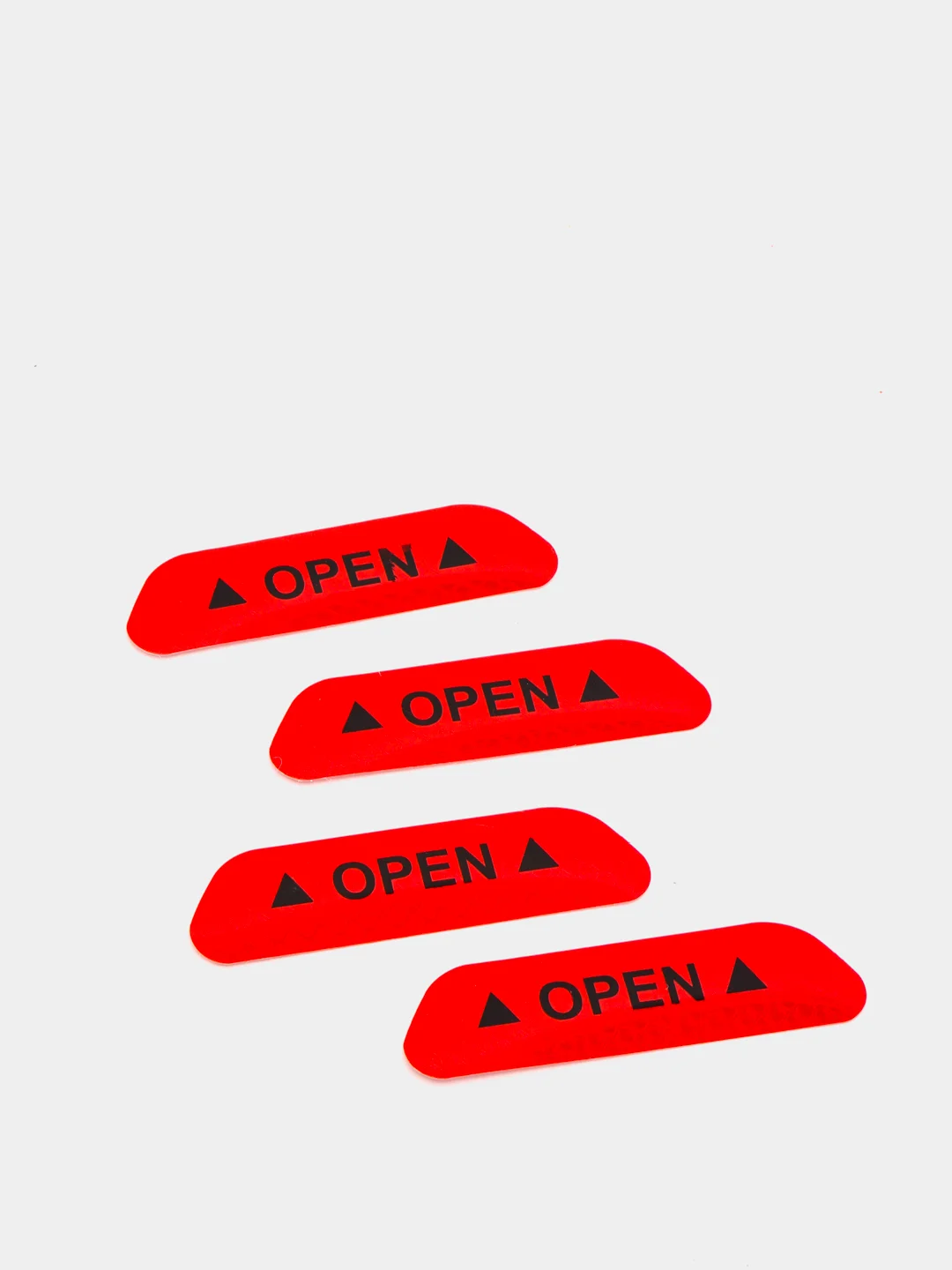 Красный светоотражающая наклейка на авто Open