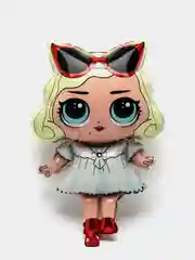 Кремовый кукла фольгированный шар фольгированная фигура кукла ЛОЛ LOL сюрпрайз, русалочка